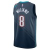 Maillot Homme Oklahoma City Thunder Jalen Williams 2025-26 Nike City Edition Noir Swingman